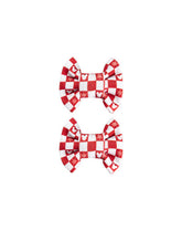 Merry Mouse Checkers Bow Clips